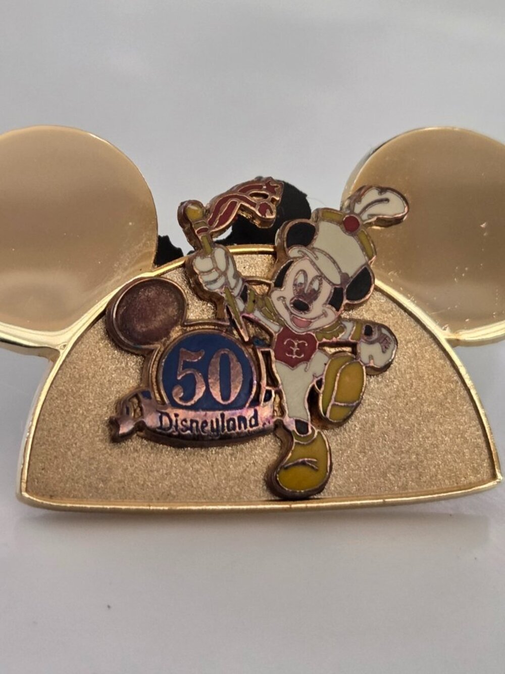 Disneyland 50th Anniversary Mickey Mouse Pin